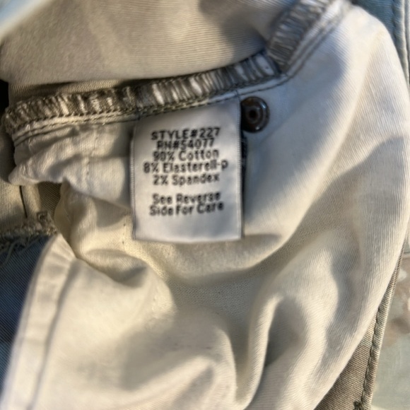 Cabi # 227 Women Size 6 Green Palm Leaf Paradise Crop Ankle Skinny Jeans, EUC - Picture 7 of 7